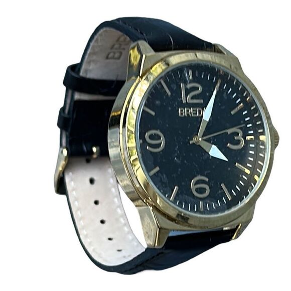 Breda Stephan Matte Brown Watch 8144a Leather Band 41mm NWOT - Picture 5 of 7